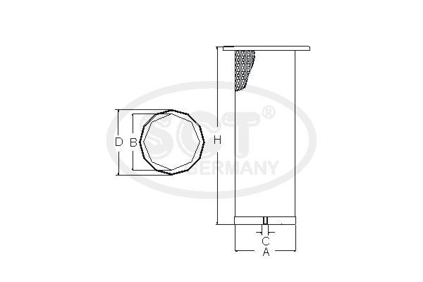 SCT GERMANY Toisioilmasuodatin SW 3834